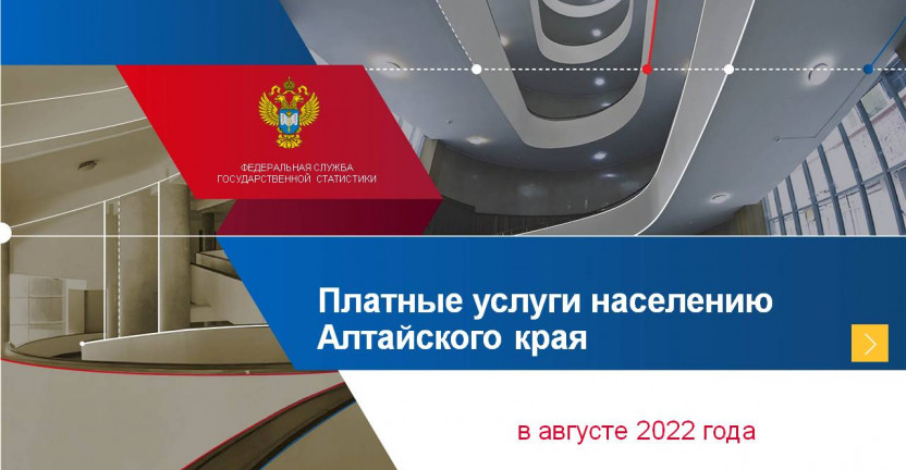 Платные услуги населению Алтайского края в августе 2022 года